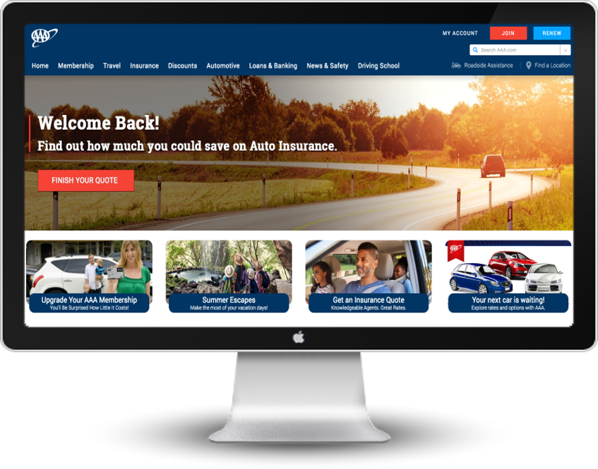 auto insurance hero image on desktop